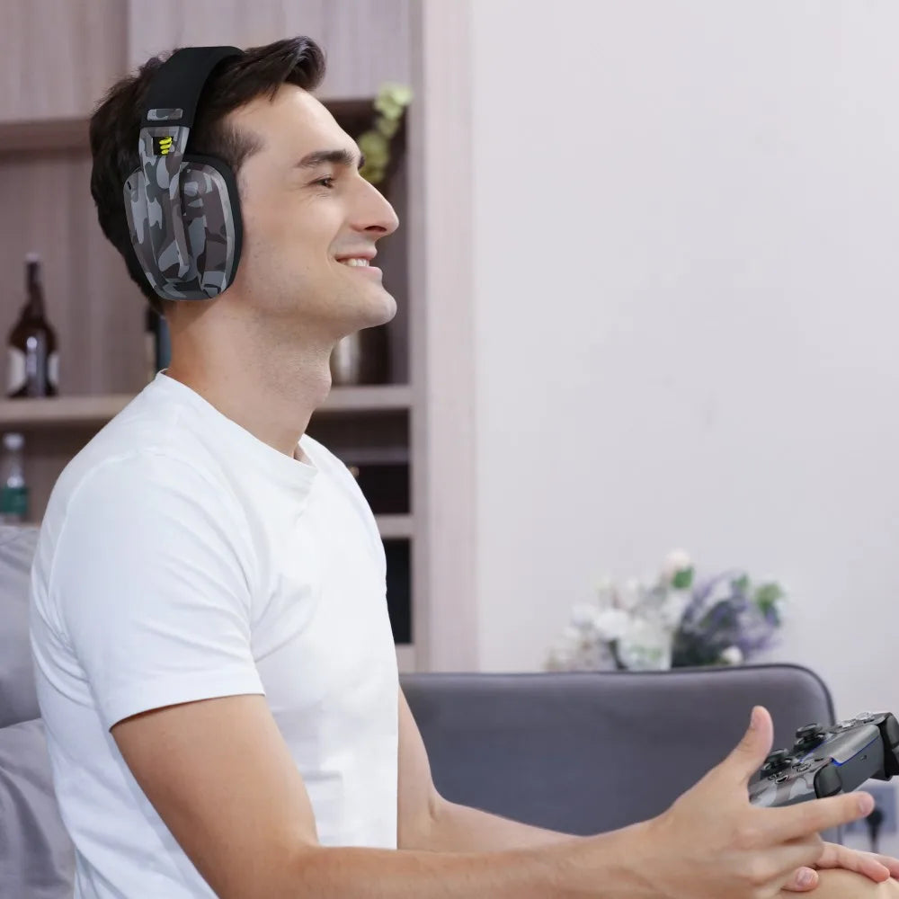 Casque gaming Bluetooth avec microphone intégré