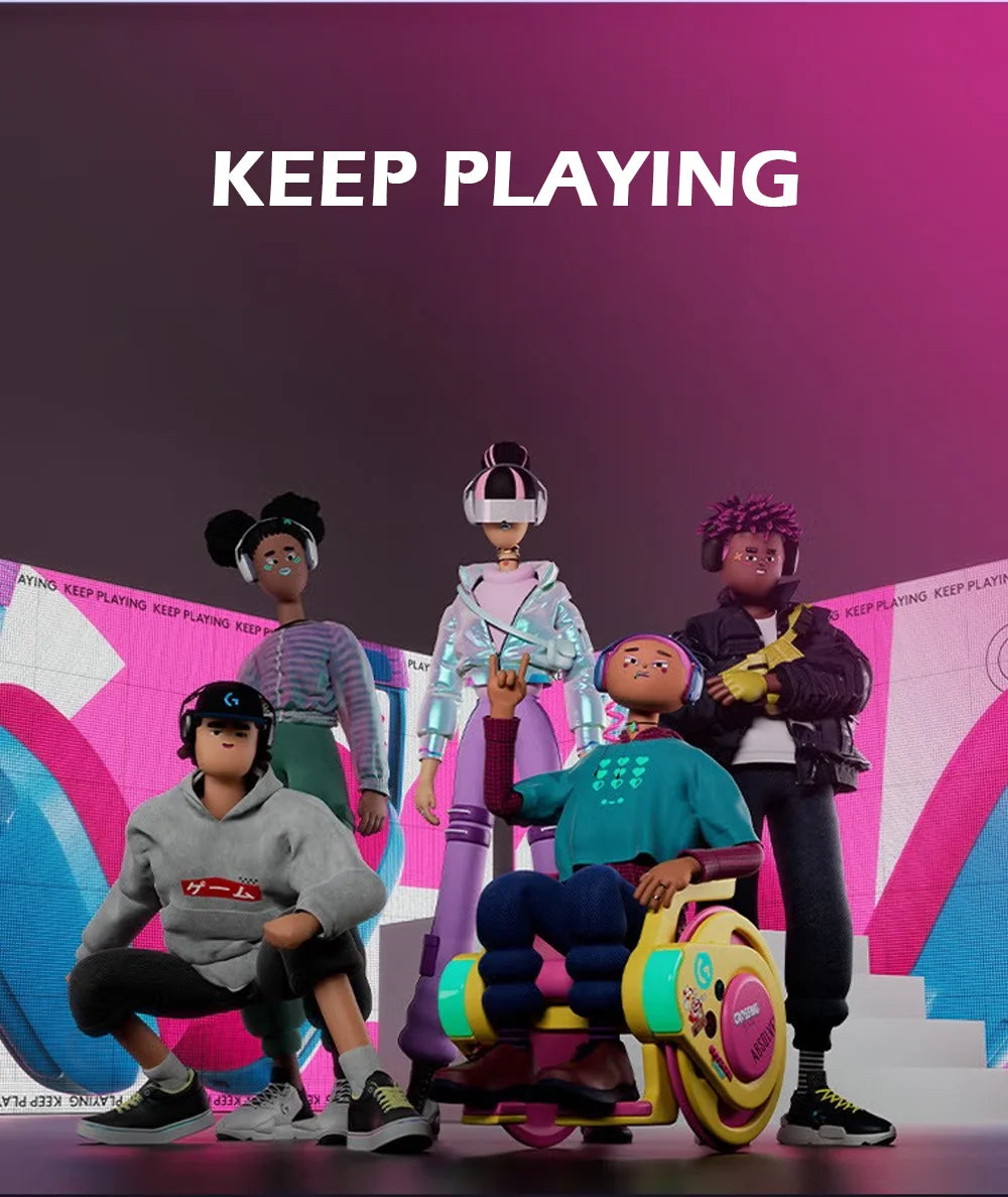 Casque gaming sans fil , Bluetooh + 2.4Ghz avec micro intégré