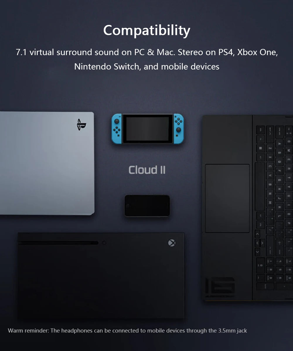 Casque Gaming filaire avec micro détachable