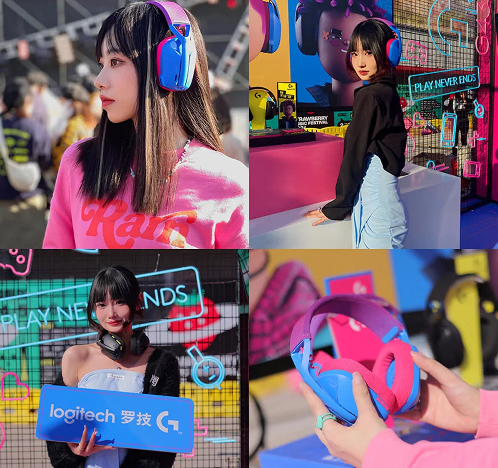 Casque gaming sans fil , Bluetooh + 2.4Ghz avec micro intégré