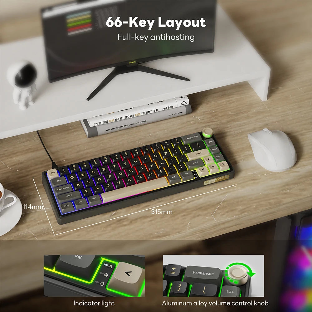 Clavier Mécanique RGB 65%