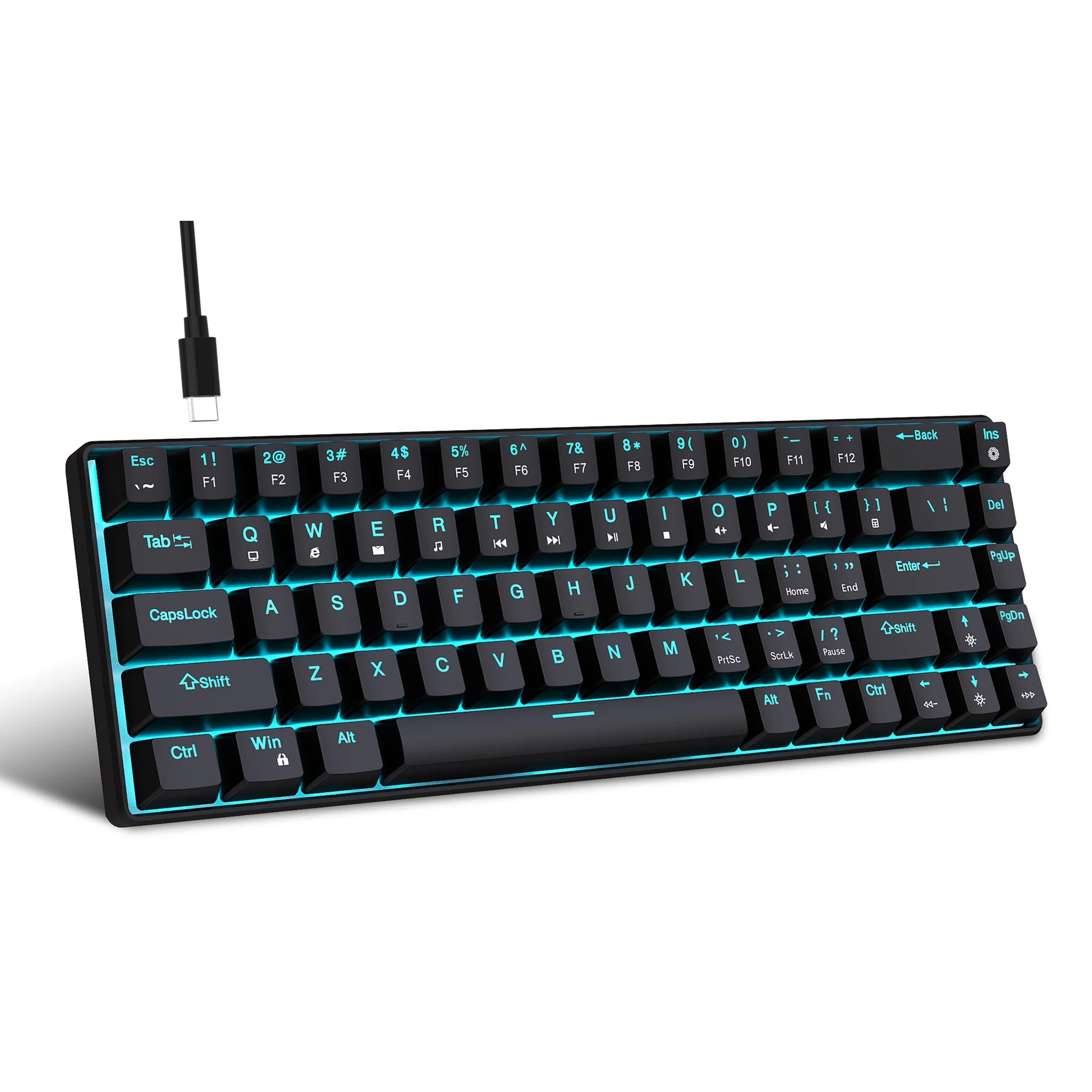 Clavier Mécanique 60% filaire RGB